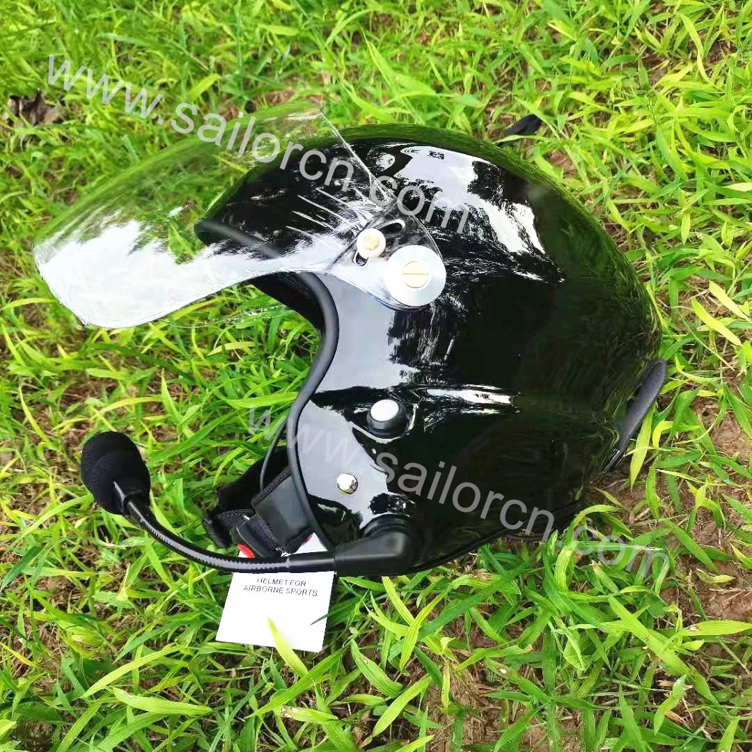 Noise cancel PPG helmet with full headset EN966 certificated Paramotor helmet China supplier