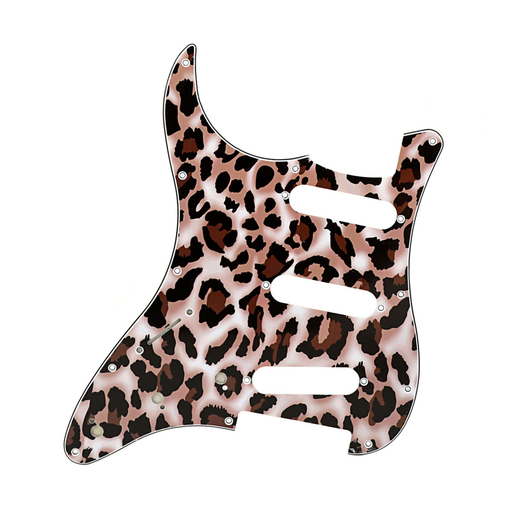 Snake Leopard Printed Acoustic Guitar Pickguard SSS Scratch Plate For Stratocaster Style Guitar