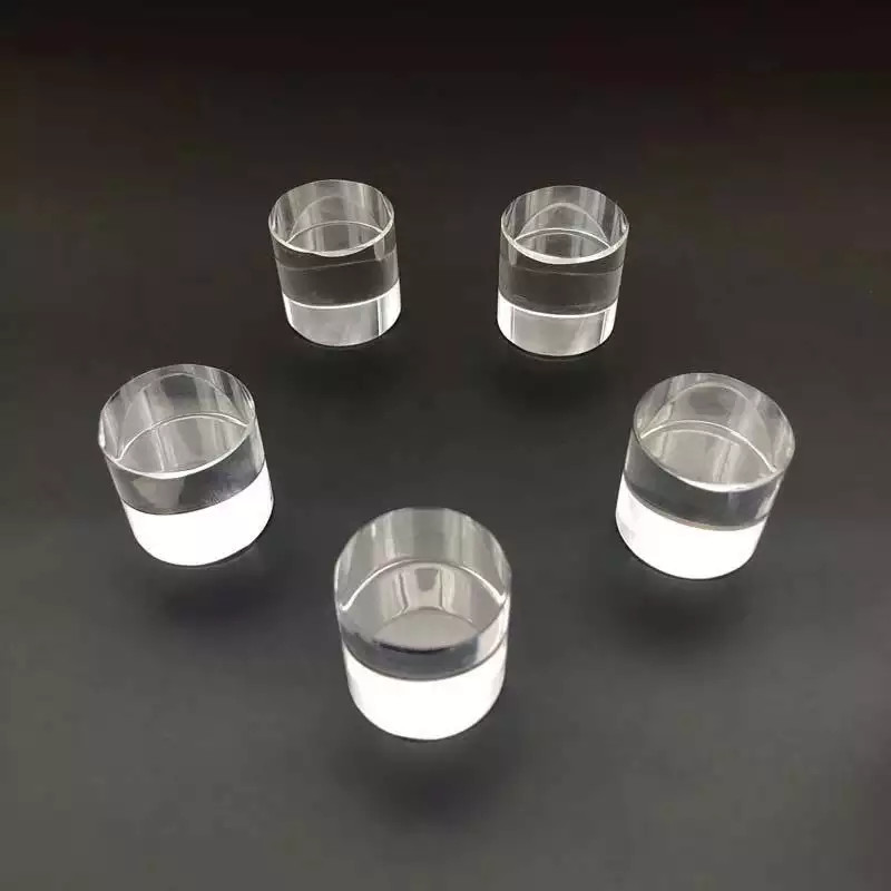 Custom Made Sapphire Quartz JGS1 Glass Laser Round Cylindrical Rod Lens