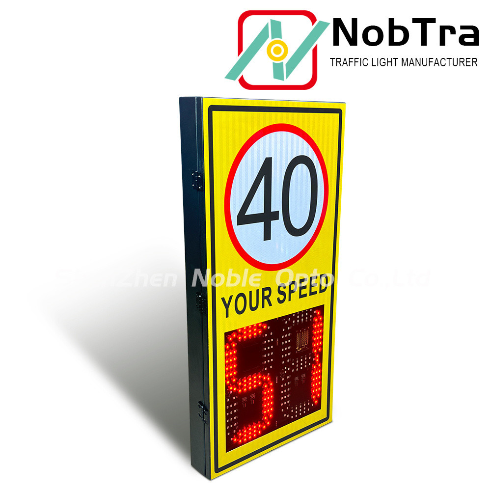 IP54 Weatherproof Solar Powered Radar Speed Signs with Weatherproof Design and LED Display