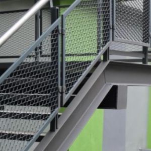 Fall Protection Expanded Metal Mesh Panels With Diamond Hexagonal / Square