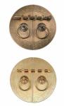 Hidden Copper Flush Bolt Latch Door Lock Locking Function And Satin Nickel