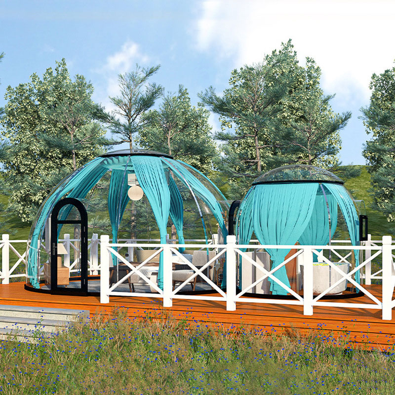 Park rest tent transparent waterproof night stargazing PC material bubble room starry room