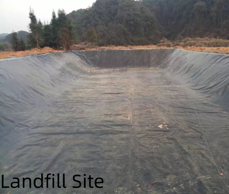 Length 50-200m Geomembrane for Fish Ponds Smooth and Durable 1mm 2mm Thickness