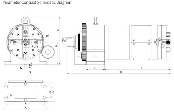 High Speed Pneumatic Solid Chuck For 5" Tube For Laser Tube Cutter