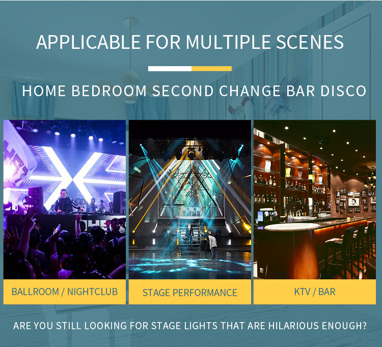 2022 New 9 Eyes KTV Bars Stage Party Light Sound Activated Home Projection Cool Dazzling DMX DJ Disco Dance Laser Strob