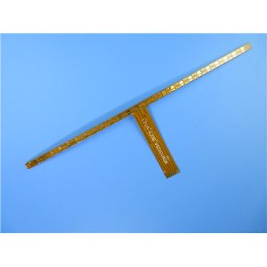 2-Layer Flex Printed Circuit Board (FPCB) Built on Polyimide for Microstrip