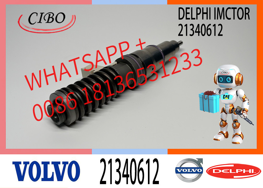 Excavator Parts Injector Diesel 21340612 BEBE4D24002 Nozzle Injector VOE21340612 D13 Engine Injector