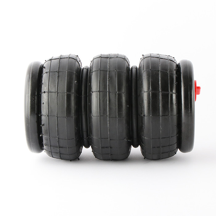 TS16949 Suspension Air Springs Airsustech 3B2300 Triple Convolutions For Pipe Indexing Threading