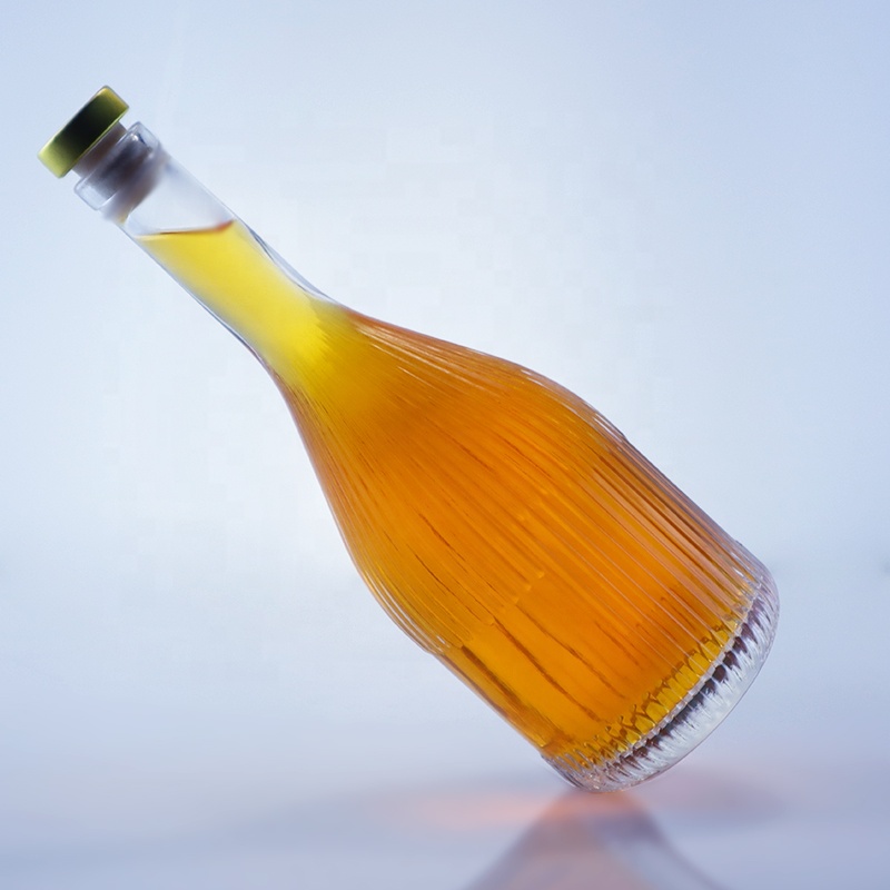 Transparent Empty Glass Bottle for Vodka Gin Rum Whisky Brandy in 500ml 750ml 1000ml