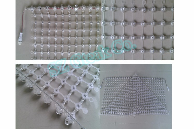P30 outdoor mesh led for building surface