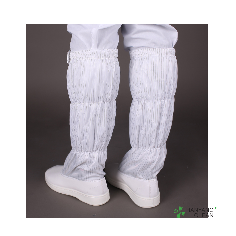 Antistatic cleanroom pvc outsole shoes cleanroom esd long booties