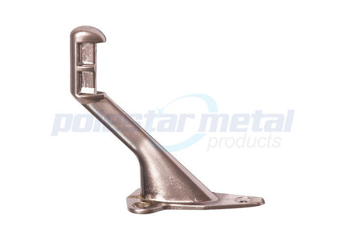 Decorative Door Hardware Satin Chrome Heavy Duty Handrail Brackets 74mm