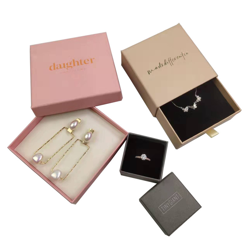 Luxury Jewelry Gift Packaging Boxes Cardboard Paper Drawer Jewelry Box Packaging