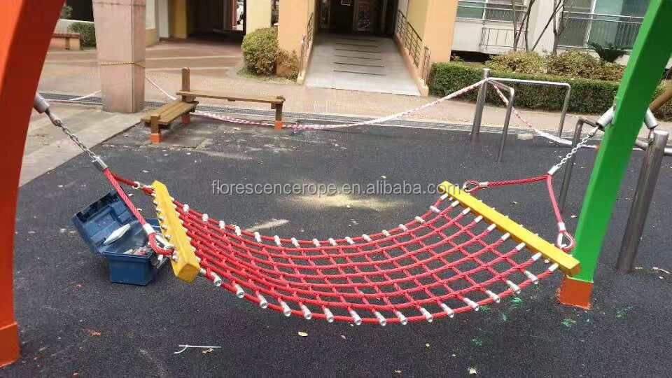 16mm 6 strand PET or PP outdoor combination playground rope for climbing net