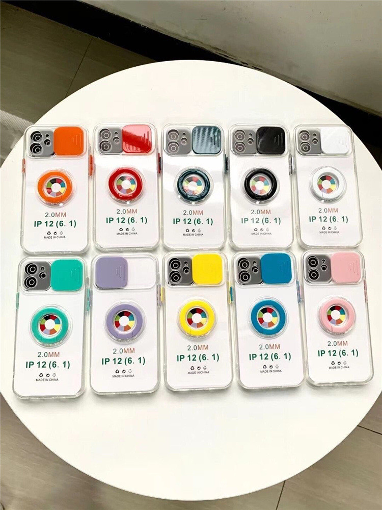 Anti Shock Camera Protection Finger Grip Phone Case For Iphone 11 12 Pro Max