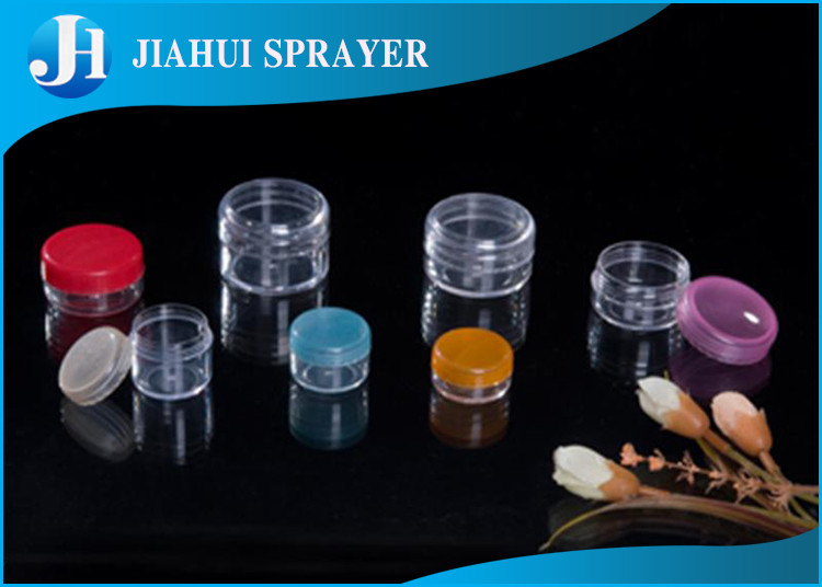 Empty Eye Cream Plastic Cosmetic Containers Round Colorful With Refillable Function