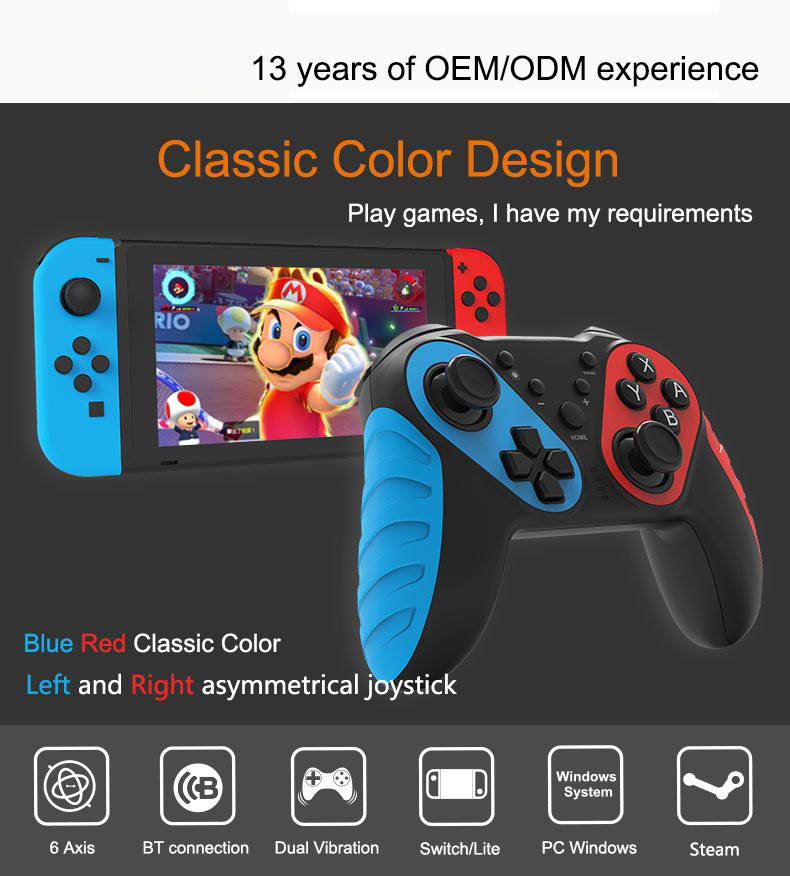 2.402GHz 1.5h 7032 Wireless Bluetooth Gamepad