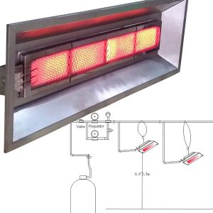  Aluminized Steel Gas Infrared Brooder Heater THD6808 Poultry Farm Heating System Manufactures