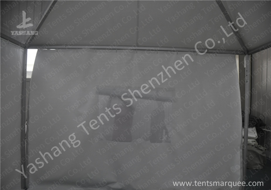 Clear And White Pvc Fabric Top High Peak Party Tent Transparent Soft Window