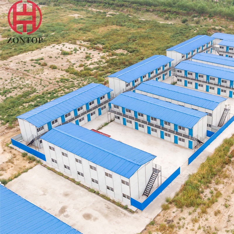 Zontop new design small low cost fast build ready quick concrete modular 20 ft containre home K -type Prefab K house