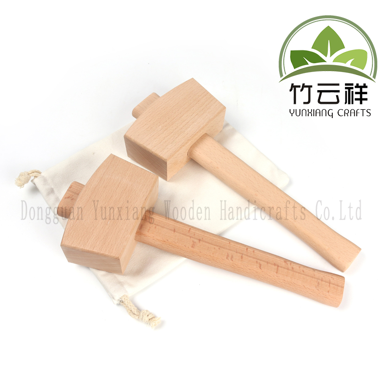 Customized Solid Hardwood Hammer Ice Hammer Mallet Woodworking Hand Tool