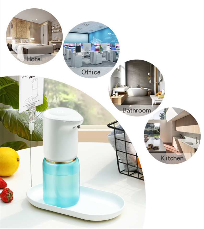 13.5oz Alcohol Mist Spray Dispenser Countertop USB Automatic Disinfectant