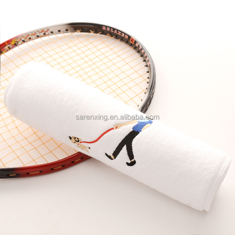 Stamp Logo Printing Cotton Gym Towels for Quick Sweat Absorption during Workouts