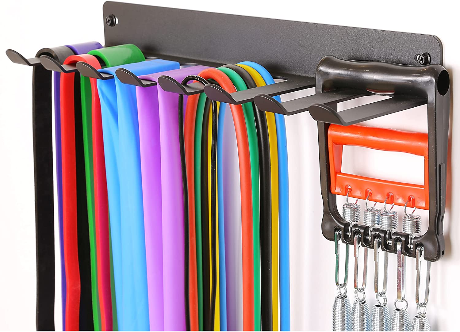 Wall Mount Hanging Organizer Metal Exercise Gear Hooks Gym Equipment Storage Rack
