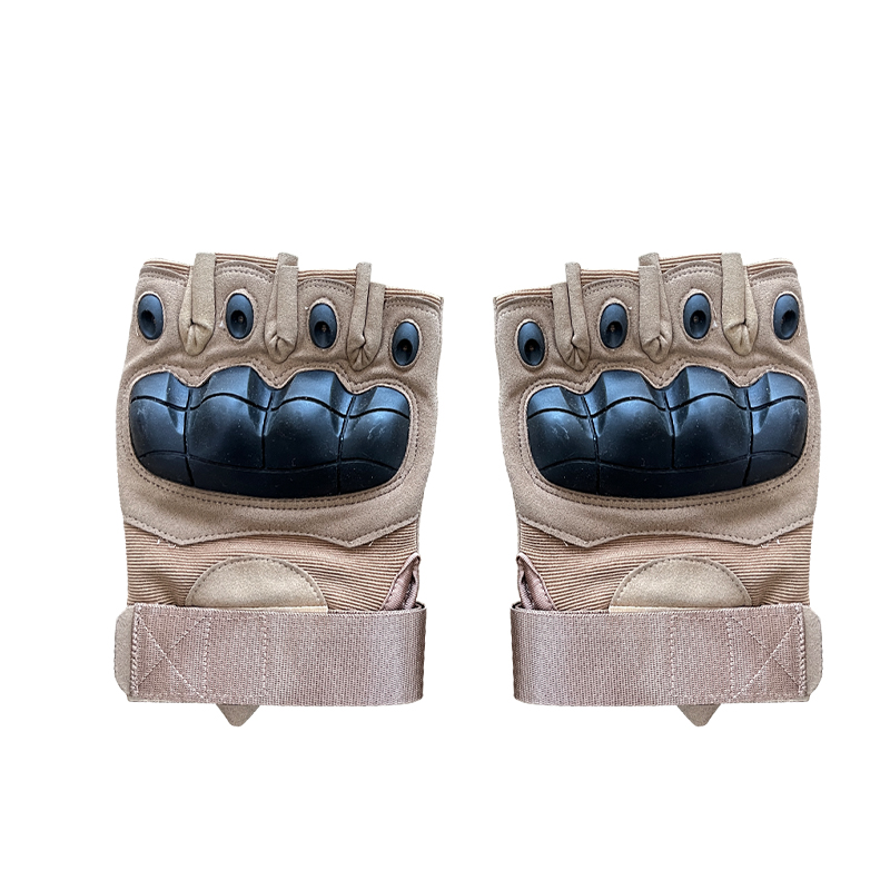 Puncture Resistant Full Finger Glove for Outdoor Climbing in Khaki or Customized Color