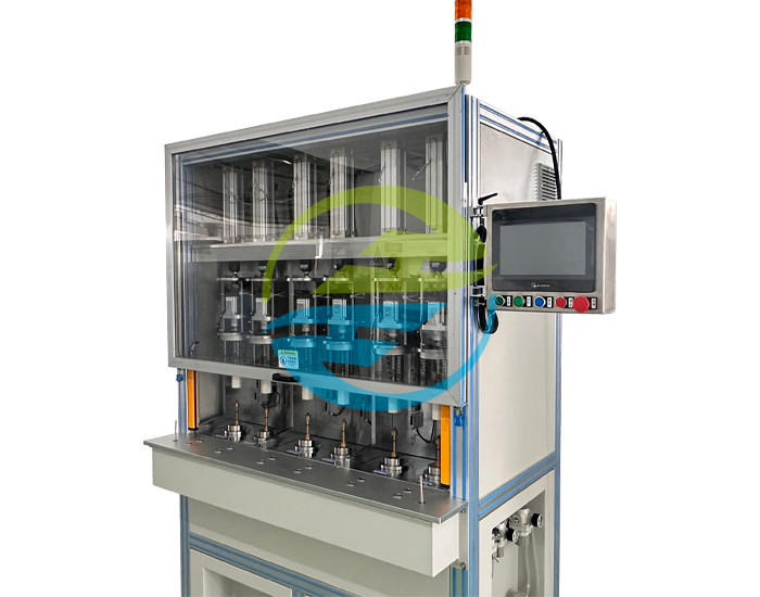 Copper Valve Core Air Tightness Testing Machine 6 Stations 0 - 0.6Mpa Leak Testing Equipment