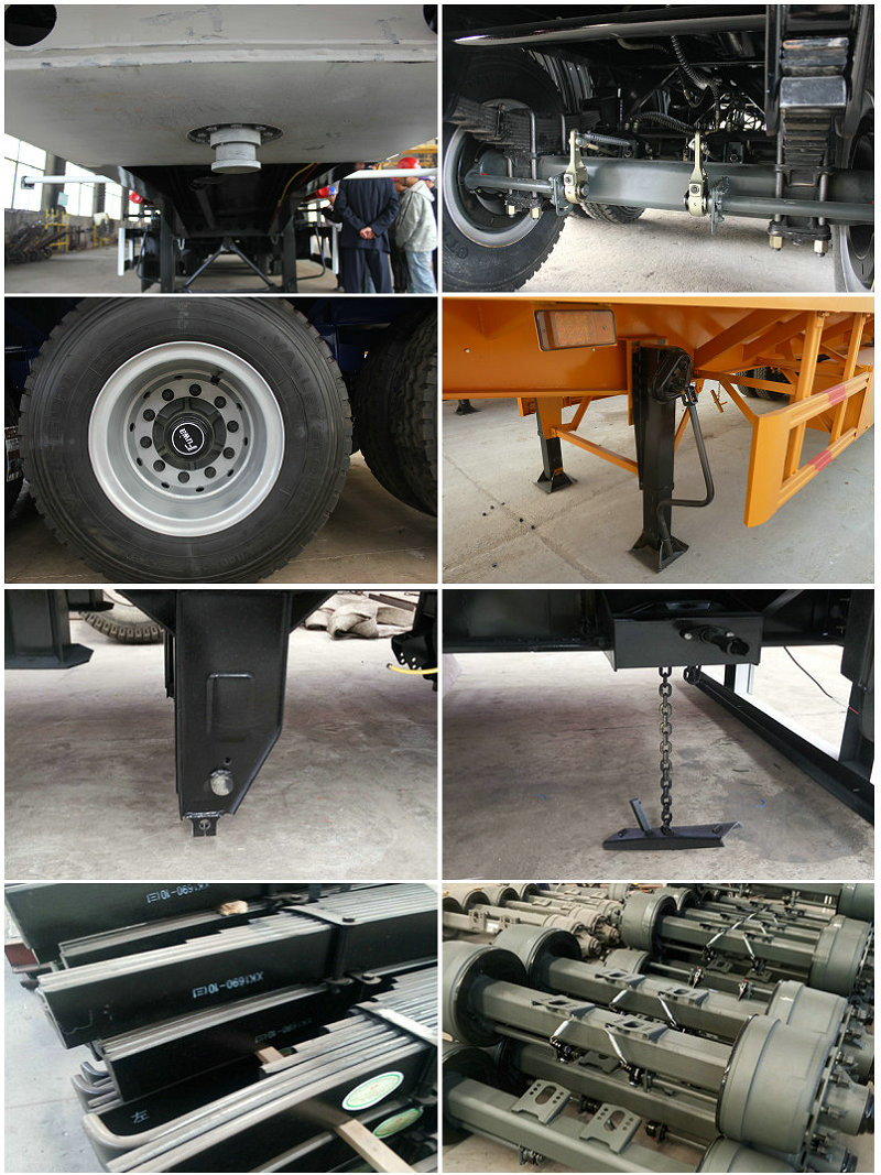 Container Semi Trailer with Dual Combo Design and Tire Size 10.00r20/11.00r20/825r20