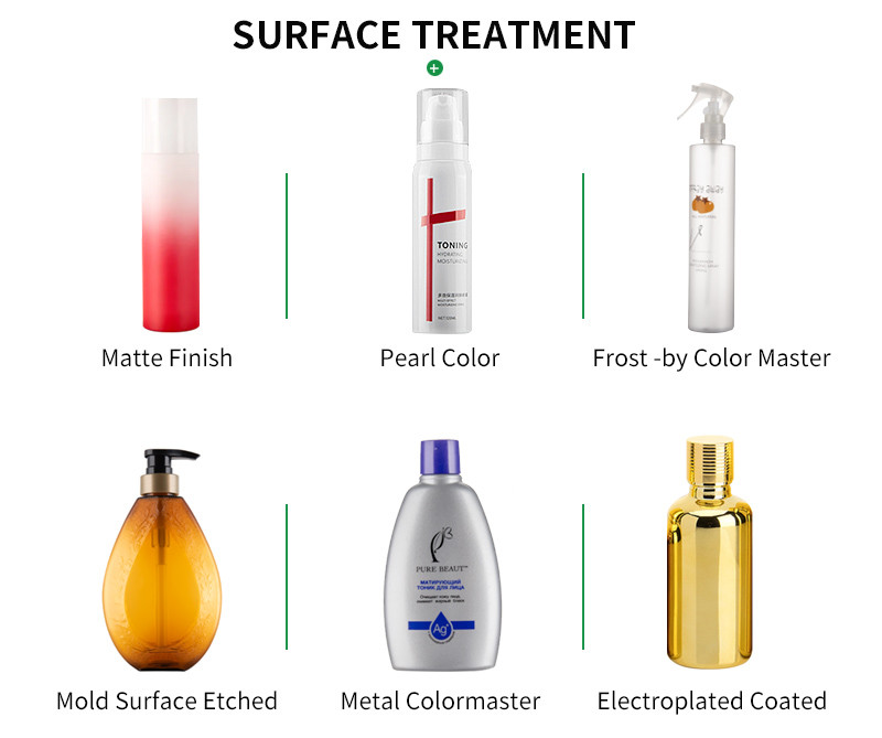 Black Color 480ml Boston round Plastic Shampoo Bottles With Dispenser Pump