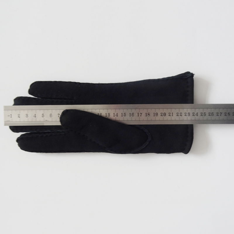 Double Face Leather Winter Gloves Hand Sewn 100% sheepskin gloves