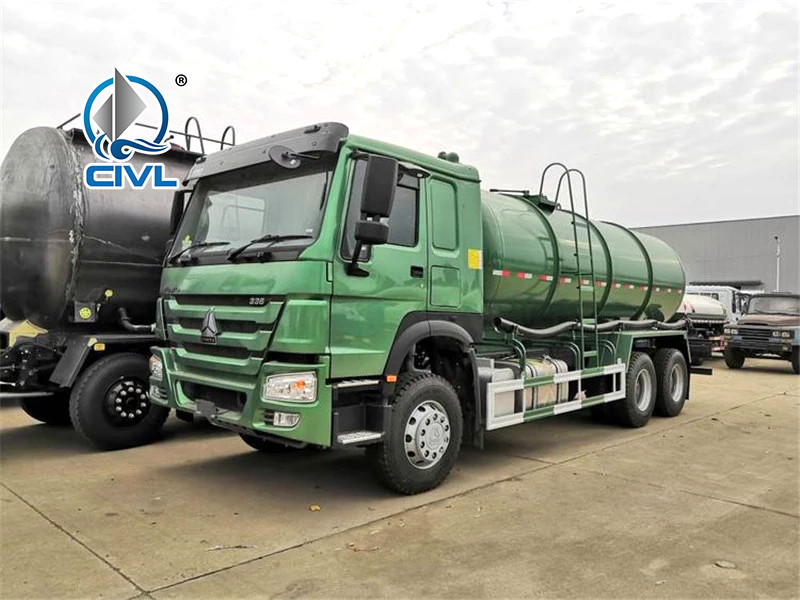 6x4 Sinotruk Howo 18CBM Sewer Suction Sludge Transporter Sewage Suction Truck