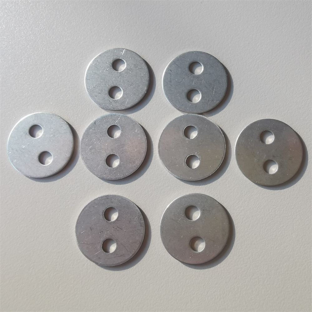 25 Mm SS Lacing Washers With 2 Holes For Fabrication Of Insulation Blankets