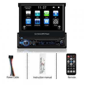 China 1 Din 7 Carplay Car Radio Bluetooth Android-Auto Touch Screen MP5 Player RDS FM USB TF ISO Stereo Audio on sale