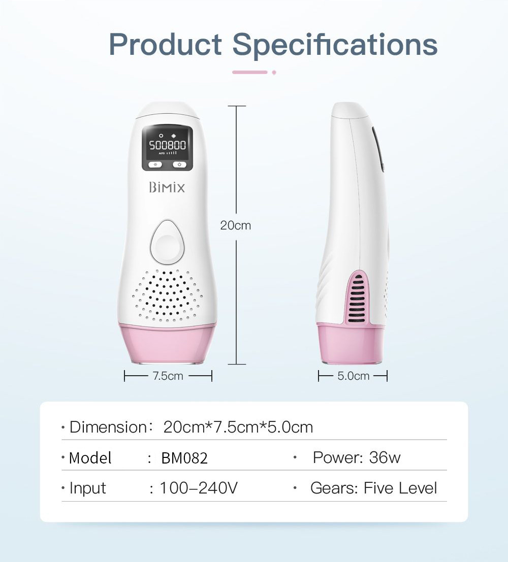 5 Levels 12V 4.0A Permanent Hair Removal Machine For Home Use
