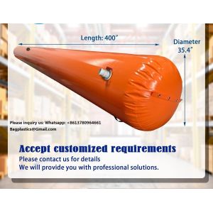 Flood Barriers For Home Reusable Flood Prevention Barriers Water Barrier For Flooding PVC Flood Bags Sandbag Alternative PVC Water Diversion Tubes With Fixed Handle (6 Ft X 20 In X 12 In)