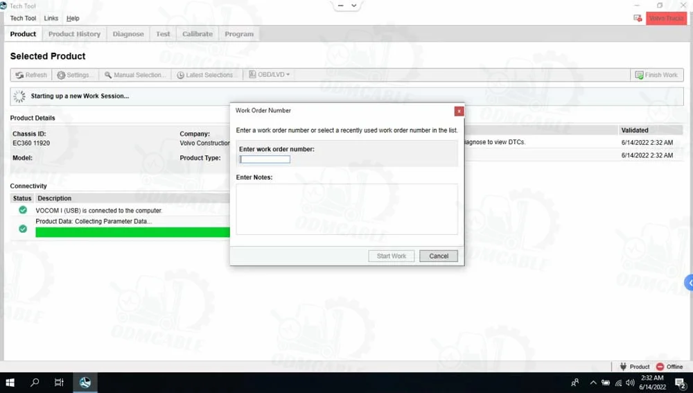 VOCOM 2 88894000 VOCOM II PTT 2.8.150 Tech Tool Laptop CF53 ACPI 2024 Development Version