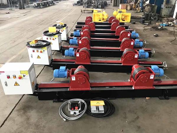 Conventional Tank Turning Rolls , 5 Ton Welding Rotator Stands Lead Screw