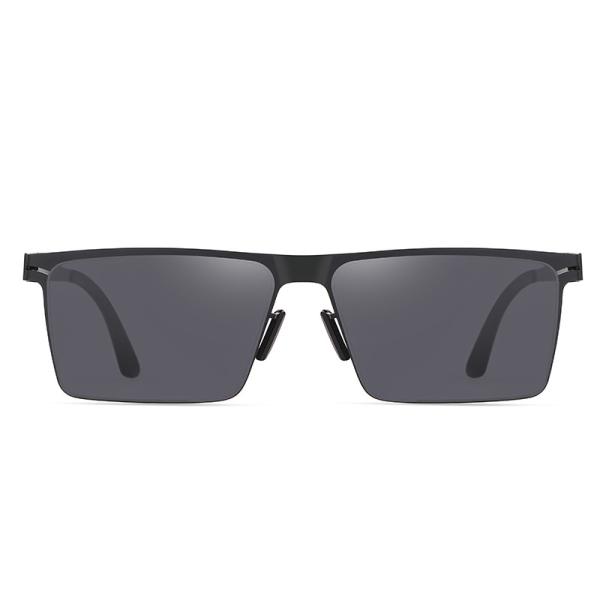 Ultralight Metal Frame Sunglasses Double UV Coating , Male Sunglasses For