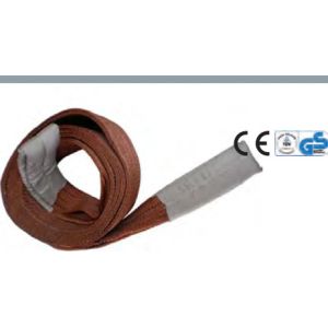 9000kg Polyester Eye And Eye Webbing Sling Three Layers Manufactures