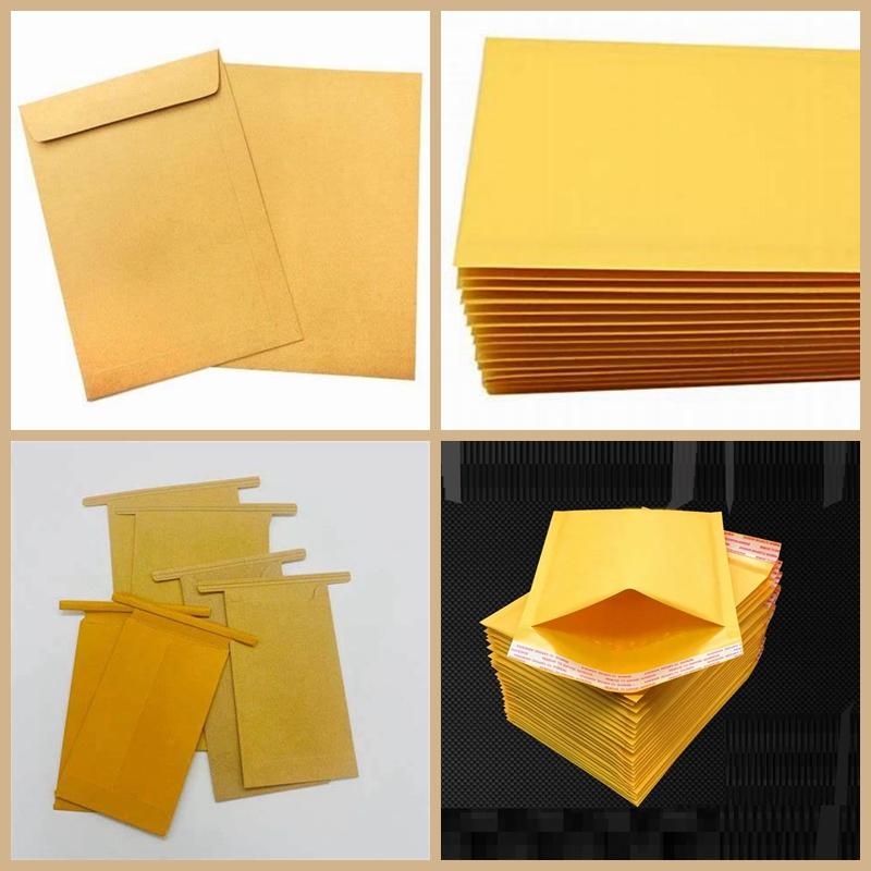 90g 110g Golden Yellow Kraft Paper For Mailing Envelope Sheet And Roll