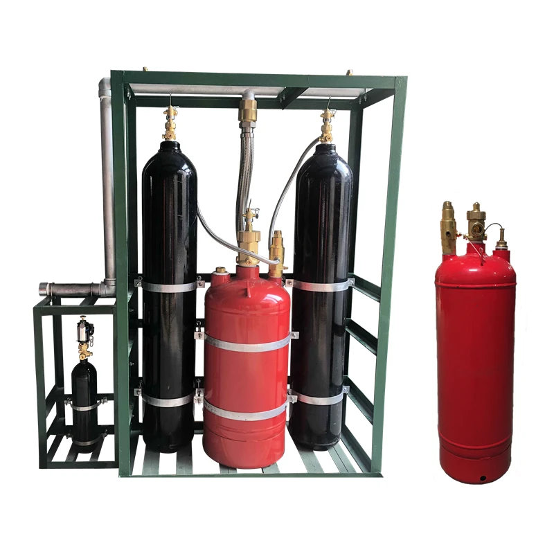 High Safety FM200 Piston Fire Suppression Station with Online Technical Support
