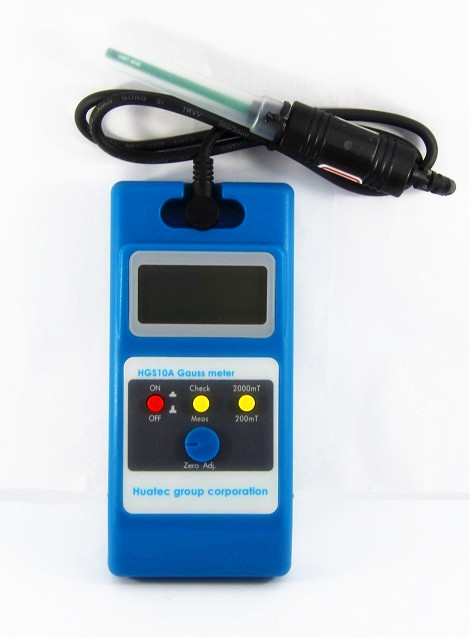 Mag Particle Testing Equipment / Machine , Digital Handheld Gauss Meter HGS 10A