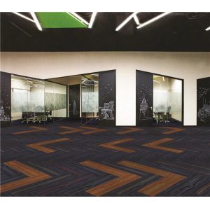 PVC Backing PP Carpet Tile Tufted Multi - Level Loop Pile Construction