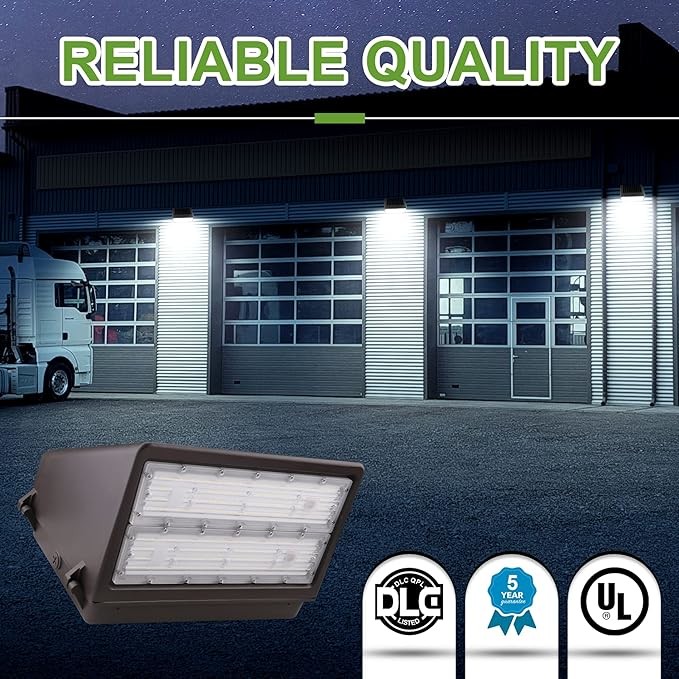 IP65 Outdoor LED Full Cutoff Wall Pack 140LM/W 3CCT Selectable