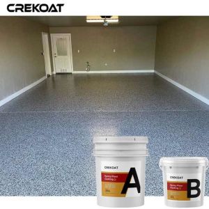 Water Based Transparent Epoxy Resin Floor Coating Broadcast Decorative Flake
