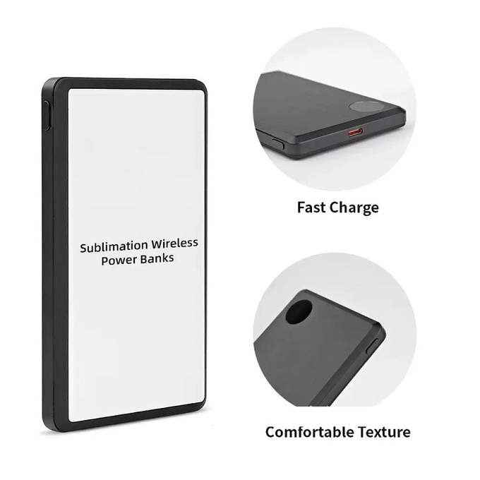 Customized Sublimation Printing Magnetic Wireless Power Bank Portable